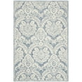thumbnail image 5 of SAFAVIEH Blossom Travis Geometric Wool Area Rug, Blue/Ivory, 6' x 6' Square, 5 of 7