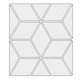 thumbnail image 1 of 3D Mirror Wall Stickers Set Diamonds Shape Decorative Wall Mirrors Sticker DIY TV Background Wall Stickers Home Decoration Supplies Medium, 1 of 4