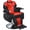 Black&Red, variant on BarberPub Hydraulic Barber Chair Salon, Faux Leather Beauty Chair Spa Styling Equipment Black 8702