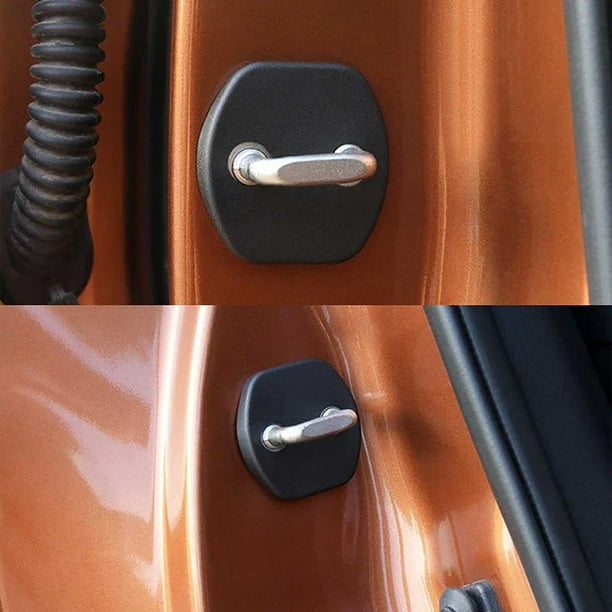 Xihbxyly Protector de Cerradura de Puerta de Coche, Amortiguador Engrosado, Funda Protectora Antiarañazos, Fácil de Limpiar, Ajuste Universal, Mejora Interior, 1 Juego, Gel de Sílice