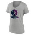 thumbnail image 2 of Women's Heather Gray USA Team Handball Radiating Victory V-Neck T-Shirt, 2 of 3