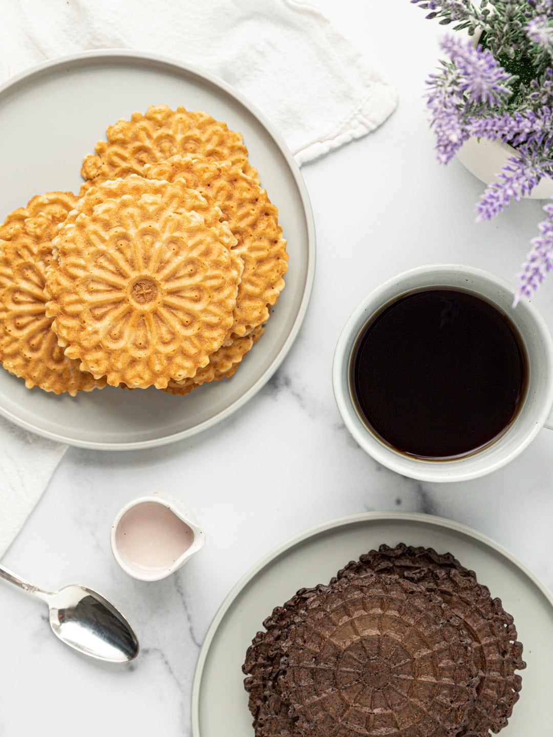 Reko Pizelle Chocolate Mini Pizzelle, Italian Waffle Cookie, Single pack, 9oz