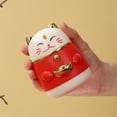 thumbnail image 3 of Fortune Cat Press Type Toothpick Holder for Home Kitchen Restaurant Auto Eject Toothpick Holder Cartoon Toothpick Holder, 3 of 6