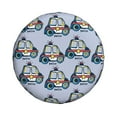 thumbnail image 2 of Balery Police Cartire Cover Waterproof Dust-Proof, Universal Spare Wheel Tire Cover For Trailer, Rv, Suv Truck And Vehicle Camper Accessories-14 Inch, 2 of 9
