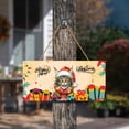 thumbnail image 3 of Merry Christmas Santa Maine Coon Scarf Twinkling Lights Xmas Holiday Landscape Wood Sign Cat Lover Kitten Owner Gifts Hanging Wall Home Decor - 00022, 3 of 5