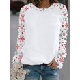 thumbnail image 1 of Camisetas de poliéster spandex sublimación navideña en blanco ropa de Feliz Navidad 2024 camisas de mujer, 1 of 4