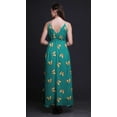 thumbnail image 3 of Bimba Butterfly Ladies Long Floral PrintÂ&nbsp;Dress Spaghetti Strap V Neck Maxi Beach Wear-X-Small, 3 of 4