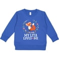 thumbnail image 2 of Inktastic My Lita Loves Me Girls Grandchild Fox Toddler Sweatshirt, 2 of 4