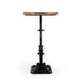 thumbnail image 6 of Home Square Modern Adjustable Pedestal Side Table in Black - Set of 2, 6 of 11