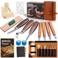 thumbnail image 1 of Kit Deluxe de Tallado en Madera Bluvizo con Estuche de Cuero, 1 of 7