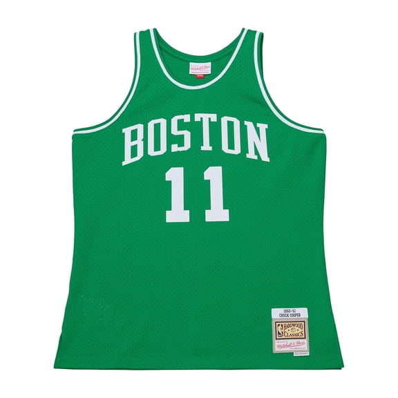 Men's Mitchell & Ness Chuck Cooper Kelly Green Boston Celtics 1950-51 Pioneers Swingman Jersey