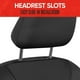 thumbnail image 4 of Fundas de asiento de coche Motor Trend AquaShield para asientos delanteros, color negro, 4 of 7
