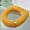 Yellow, variant on Soft Toilet Seat Cover - Plush & Thick Fabric Toilet Seat Warmer for Round & Elongated Toilet Seats - Reusable, Machine-Washable, Easy-Install