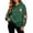 Army Green, variant on Hoodies for Women Goth Halloween Ghost Pumpkin Floral Graphic Pullover Hooded Sweatshirt Streetwear Holiday Top Fall Winter Oversized Sweatshirts with Kangaroo Pocket Army Green L