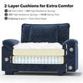 thumbnail image 4 of JULY'S SONG Oversized Accent Chair with Arms, Chenille Comfy Cloud Sofa Chairs in Living Room, Cozy Chair and a Half with Deep Seat, Modern Reading Chair for Bedroom, Blue, 4 of 12