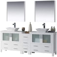 thumbnail image 4 of Sydney 84" Double w/ Vessel Sinks and Mirrors (Glossy White), 4 of 9