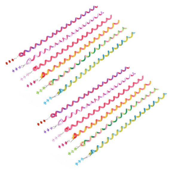 Raindrops 12-Pack Assorted Color Hair Braider Rollers for Easy Curling, Styling, and Hair Accessories