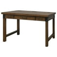 thumbnail image 6 of Rustic Wood Writing Desk Writing Table Office Desk With Power Center Brown, 6 of 11