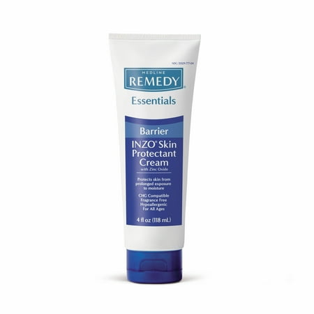 Medline MSC095420 Inzo Invisible Zinc Oxide Barrier Cream - 4 Oz Tube - Case Of (Best Barrier Cream For Hands)