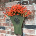 thumbnail image 4 of Morttic 12 Bundles Artificial Flowers, Fake Artificial Greenery UV Resistant No Fade Faux Plastic Plants for Wedding Bridle Bouquet Indoor Outdoor Home Garden Kitchen Office Table Vase (Orange), 4 of 8