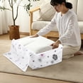 thumbnail image 1 of ziplock bag storage organizer,Foldable Storage Bag Clothes Blanket Quilt Closet Sweater Organizer Box Pouches, 1 of 7
