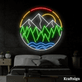 thumbnail image 3 of Craftnamesign Mountain Forest Beach Neon Sign, Bedroom Decor, Dad Gifts, 3 of 4