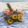 thumbnail image 3 of 2 Pack Outdoor Waterproof Throw Pillow Covers,Summer Farm Sunflower Decorative Square Pillow Case Patio Pillowcases for Chair Couch Sofa 16x16in, 3 of 9