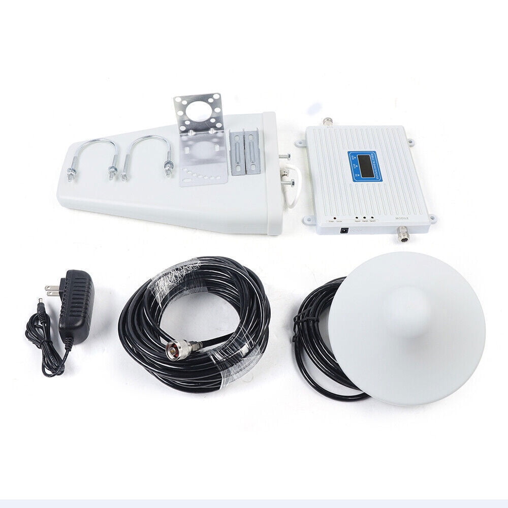 Mobile Signal Booster Amplifier 900/1800/2100 Gsm Dcs 2g/3g/4g Lte & Antenna Kit