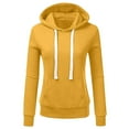 thumbnail image 1 of Penkiiy Sweat à Capuche pour Femmes Mode Décontractée Patchwork Jaune Y2K, 1 of 3