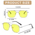 thumbnail image 2 of Trendy fashion sunglasses, personalized double beam street shooting sunglasses, made of metal, 2 of 5
