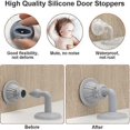 thumbnail image 3 of 2 Pieces Door Stop Floor 3M Self Adhesive Door Stop Silicone Door Stop Floor Waterproof Silent Door Stop Door Stop Door Stop Wall Hooks, 3 of 5