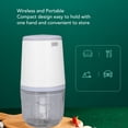 thumbnail image 4 of Picadore de Ajos Eléctrica de 300 ml, Mini Portátil Procesador de Alimentos, Recargable Picadore de Verduras Fabricante de Alimentos para Bebés para Chile Fruta Carne Ceebolla, 4 of 7