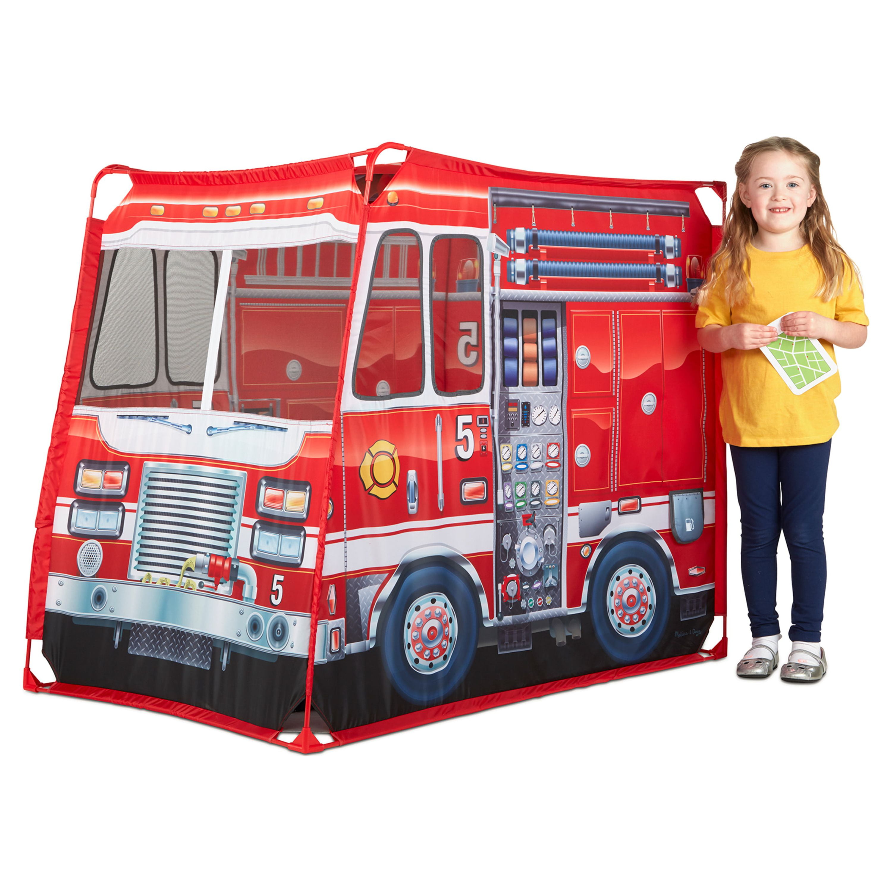 Melissa & Doug Fire Truck Play Tent - Walmart.com