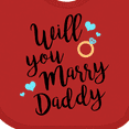 thumbnail image 4 of Inktastic Will You Marry Daddy-ring Boys or Girls Baby Bib, 4 of 4