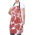 thumbnail image 3 of Goofa Hearts Printed Waterproof Apron 33" Chef Aprons for Men Heavy Duty Chemical Work Apron Adjustable Bib Apron, 3 of 9
