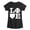 HEATHER BLACK, variant on - Love Baseball - Youth Girls Fitted Short Sleeve T-Shirt