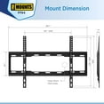 thumbnail image 5 of ProMounts Flat / Fixed TV Wall Mount for 42" to 84" TVs, Holds Up to 143lbs (FF64), 5 of 8