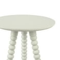 thumbnail image 4 of Décor Therapy Silverwood Allison Compact Round Accent Table with Turned Legs, Sea Glass, 4 of 7
