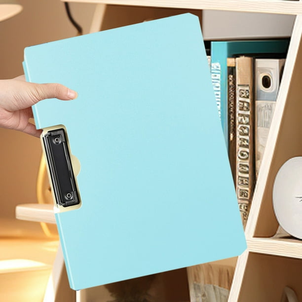 mfyjkho Tablero de plástico para carpetas A4 con clip, grueso, para oficina, almacenamiento de documentos, 31 x 22,7 cm, 1 unidad