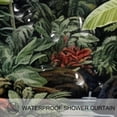 thumbnail image 3 of Tropical Plants Waterproof Shower Curtain Sets with Hook, Printed Design for Bathroom Decoration, 3 of 6