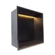 thumbnail image 3 of Nicho de ducha de aleación de aluminio, nicho de pared, nicho de baño, fácil de instalar, individual Negro, 3 of 9