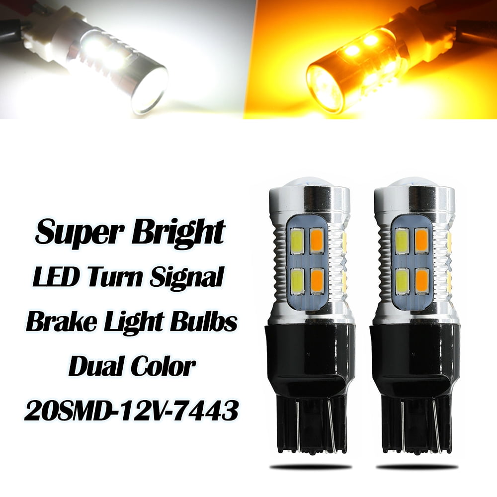 2x White 3157 3156 High Power 30W LED Tail Brake Stop Backup Reverse Light Bulbs