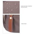 thumbnail image 5 of BIMZUC Women's Nylon Messenger Shoulder Bag Crossbody Handbag for Travel Everyday Use, Lightweight Multi-Pocket Purse with Adjustable Strap, Milk Tea (10.63x4.33x7.09 inches / 27x11x18 cm), 5 of 9
