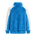 thumbnail image 7 of UTSJKR Fleece Quarter Zip Pullover Women Oversized Colorblock Cute Christmas Sweatshirt Comfy Sherpa Mock Neck Sweatshirts Blue S, 7 of 7
