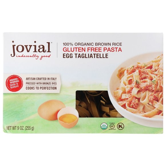 Jovial Foods - 100% Organic Brown Rice Gluten-Free Pasta Egg Tagliatelle - 9 oz.