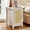 Grey White, variant on SENYUM Upgrade Rattan Nightstand with Charging Station, Wood Narrow Side Table with Woven Cane Door and Adjustable Shelf, Boho Bedside End Table with Storage Cabinet for Small Spaces Bedroom