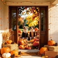 thumbnail image 6 of Fall Thanksgiving Halloween Door Curtain, 70.9 x 35.4 inches Polyester Door Cover for Party Garden Wall Decor Festive Backdrop, 6 of 6