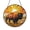Acrylic 3.5 Inch, variant on Western Style Glass Window Decor Panel Featuring Buffalo and Prairie Sunset Scene, Decorative Hanging Light Catcher Art for Interior Styling