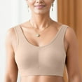 thumbnail image 2 of Sngxgn Women Sports Bras High Impact Workout Gym Activewear Bra(Beige,XXXL), 2 of 4