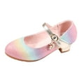 thumbnail image 1 of FhsagQ Slippers Kids Shoes Slippers Size 12 Children Shoes Thick High Heeled Sandals Fashionable Colorful Shoes Princess Performance Shoes Kids Shoes Slippers Size 1 Kids Sandals Slippers Size 1 30, 1 of 8